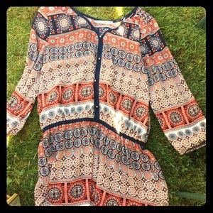 Colorful shirt dress